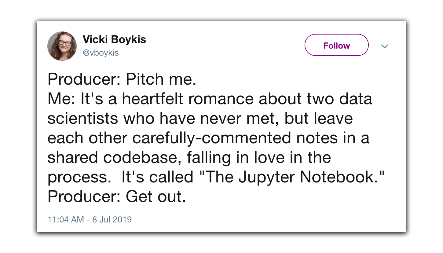 Jupyter joke tweet