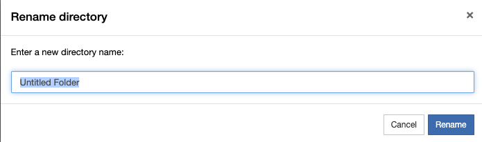 Rename folder
