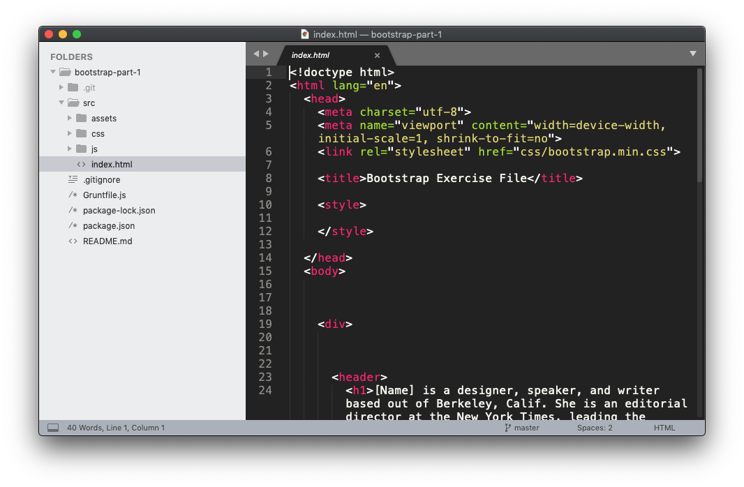 Sublime Text 3 screenshot showing code