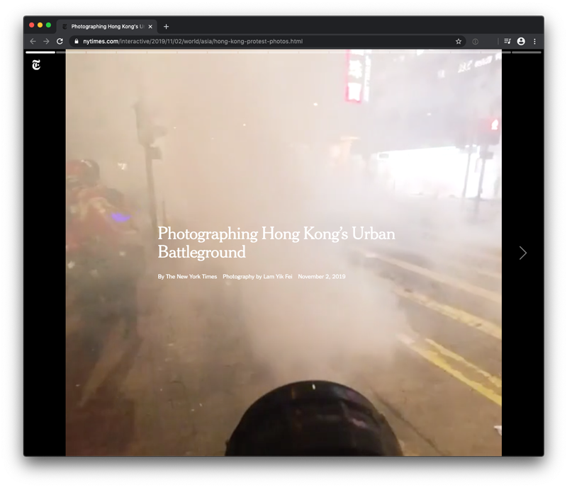 Photographing Hong Kong urban battleground