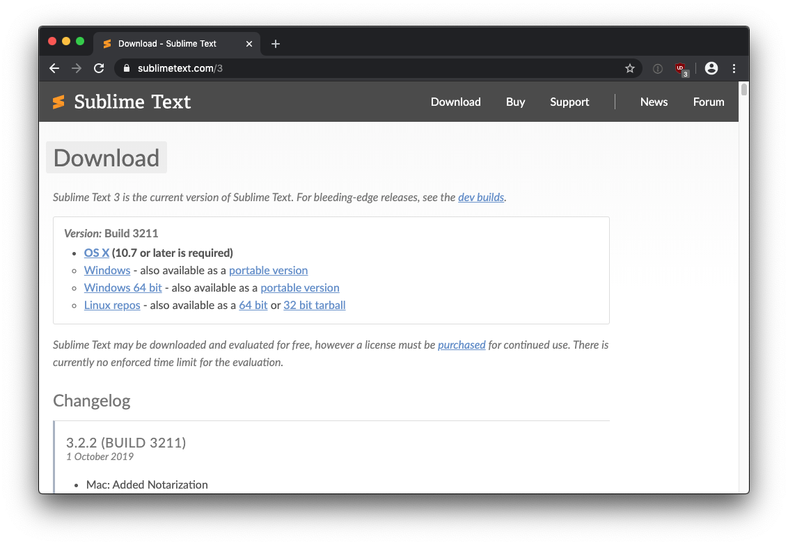 Sublime Text 3